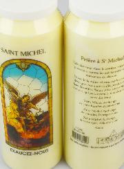 Bougie de Neuvaine Saint Michel avec Prière au dos