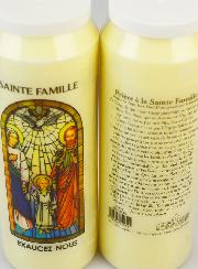 Bougie de Neuvaine Sainte Famille avec Prière au dos
