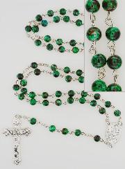 Chapelet en Pierre de Nacre Verte