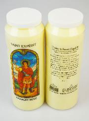Bougie de Neuvaine Saint Expédit avec Prière au dos