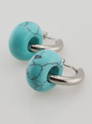 Boucles d'Oreilles Créoles & Anneau Turquénite