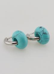 Boucles d'Oreilles Créoles & Anneau Turquénite