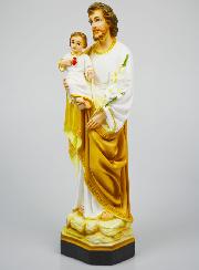 Statue Religieuse de Saint Joseph au Lys - 40cm