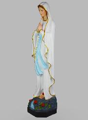 Grande Statue Religieuse de Notre Dame de Lourdes Peinte - 1M