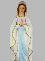 Grande Statue Religieuse de Notre Dame de Lourdes Peinte - 1M