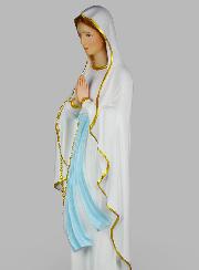 Grande Statue Religieuse de Notre Dame de Lourdes Peinte - 1M