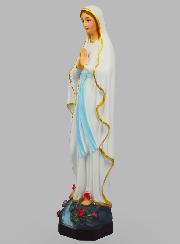 Statue Religieuse Vierge Marie de Lourdes Colorée - 40cm