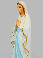 Statue Religieuse Vierge Marie de Lourdes Colorée - 40cm