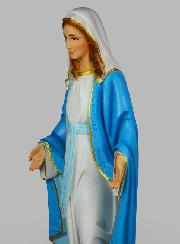 Grande Statue Religieuse Vierge Marie Colorée 80cm - Miraculeuse