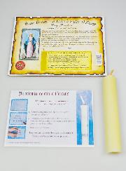 Bougie Parchemin de Prière à La Cire d'Encens - Vierge Miraculeuse