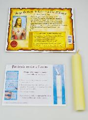 Bougie Parchemin de Prière à La Cire d'Encens - Sacré Coeur de Jésus
