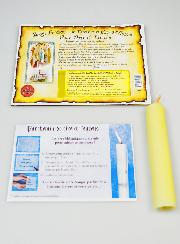 Bougie Parchemin de Prière à La Cire d'Encens - Notre Dame de Lourdes