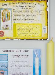 Bougie Parchemin de Prière à La Cire d'Encens - Notre Dame de Lourdes