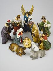 Crèche de Noël Complète - 11 Santons de 20cm