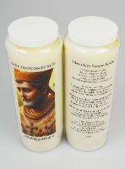 Bougie de Neuvaine St François de Sales + Prière au dos