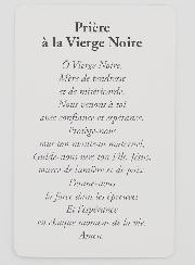 Carte de Prière à la Vierge Noire
