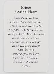 Carte de Prière à Saint Pierre