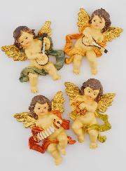 Magnets Anges Musiciens - Lot de 4