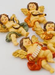 Magnets Anges Musiciens - Lot de 4
