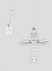 Collier Religieux & Croix Royale - Argent 925/1000