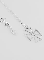 Collier Religieux & Croix Templiers Contour - Argent 925/1000