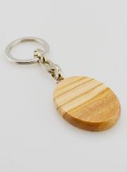 Porte-clés en Bois d'Olivier - Saint Charles de Foucauld
