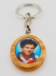 Porte-clés en Bois d'Olivier - Saint Carlo  Acutis