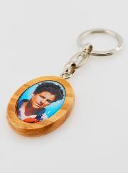 Porte-clés en Bois d'Olivier - Saint Carlo  Acutis