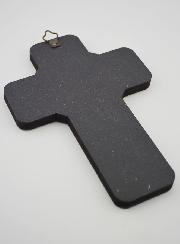 Croix Icône en Bois Calice de Communion - 18cm
