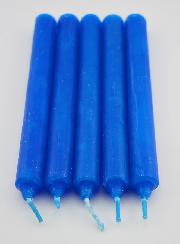 Bougies Teintées Masse Notre Dame de Lourdes 14cm - Lot de 5
