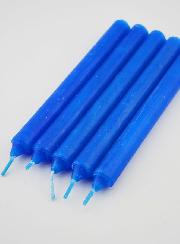 Bougies Teintées Masse Notre Dame de Lourdes 14cm - Lot de 5