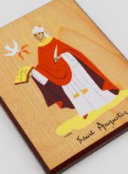 Icône Cadre Prénom Saint Augustin - Artisanat Monastique