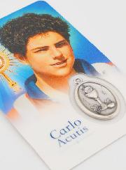 Carte de Prière et Médaille communion - Carlo Acutis