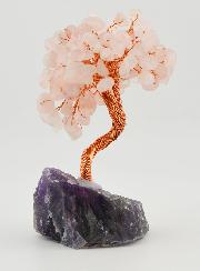 Arbre de Vie Quartz Rose & Améthyste - 12cm