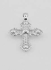 Pendentif Croix Orthodoxe en Argent 925/1000 - 20mm