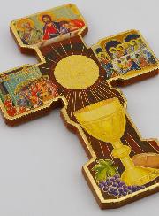 Croix Enfant en Bois & Certificat de Communion