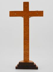 Crucifix en bois et Christ Argenté - 16 cm