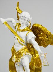 Statue Religieuse de Saint Michel avec Balance  -  40cm