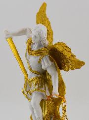 Statue Religieuse de Saint Michel avec Balance - 14cm