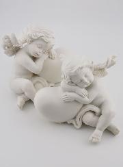 Statue Ange sur Coeur - Lot de 2