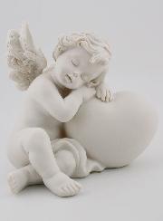 Statue Ange sur Coeur - Lot de 2