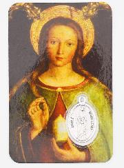 Carte de Prière & Médaille - Sainte Marie Madeleine