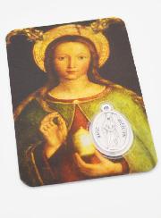 Carte de Prière & Médaille - Sainte Marie Madeleine