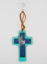 Croix de Confirmation en Verre - Esprit Saint