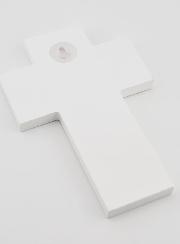Croix de Baptême en Bois - Ange Protecteur