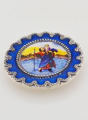 Plaque Auto Magnet de Saint Christophe - 4cm