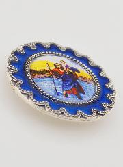 Plaque Auto Magnet de Saint Christophe - 4cm