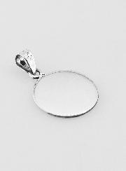 Médaille de Baptême en Argent 13mm - Vierge à l'Enfant