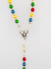 Chapelet en Perles Multicolores - Miraculeuse & Saint Esprit