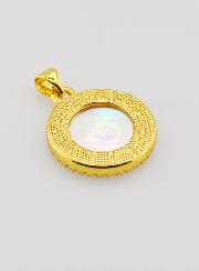 Pendentif en Nacre Croix de Saint Benoît - 22mm